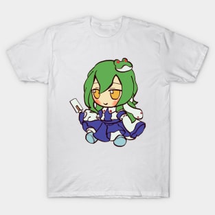 Mudwizard draws sanae kochiya fumo plush / touhou memes T-Shirt